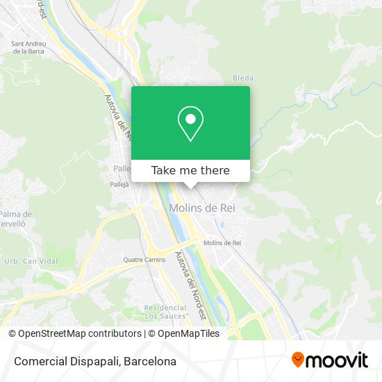 Comercial Dispapali map