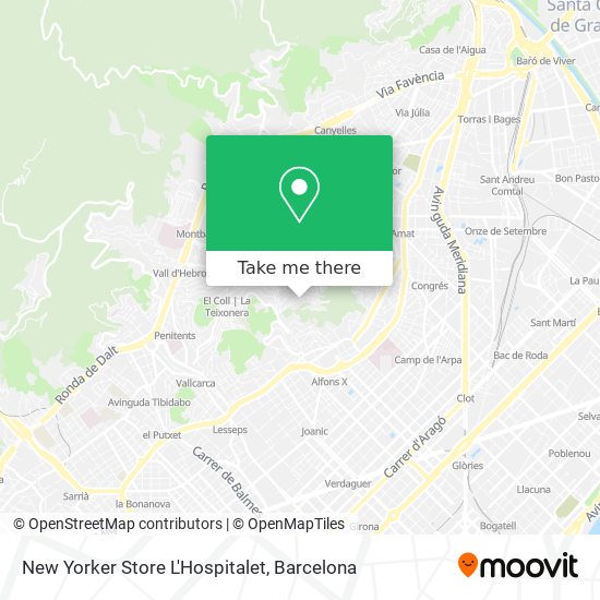 New Yorker Store L'Hospitalet map