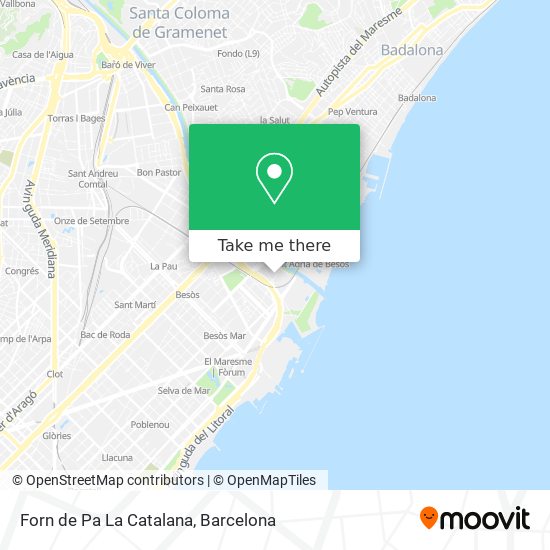 Forn de Pa La Catalana map