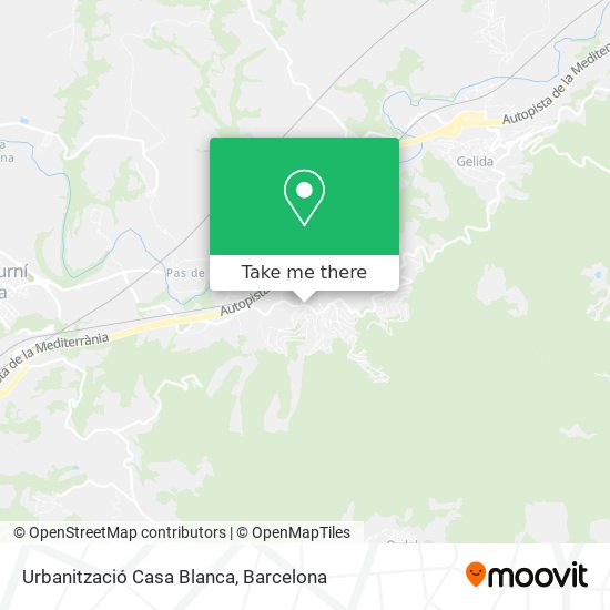 Urbanització Casa Blanca map