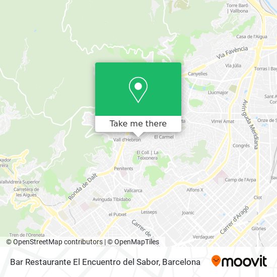 Bar Restaurante El Encuentro del Sabor map