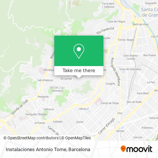 Instalaciones Antonio Tome map