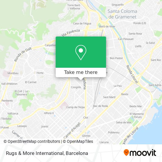 Rugs & More International map