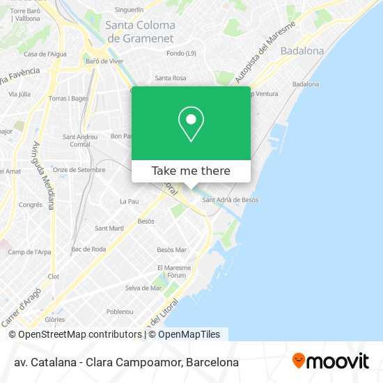 mapa av. Catalana - Clara Campoamor