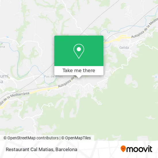 Restaurant Cal Matias map