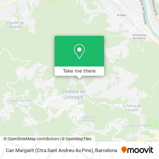 Can Margarit (Ctra.Sant Andreu-Av.Pins) map