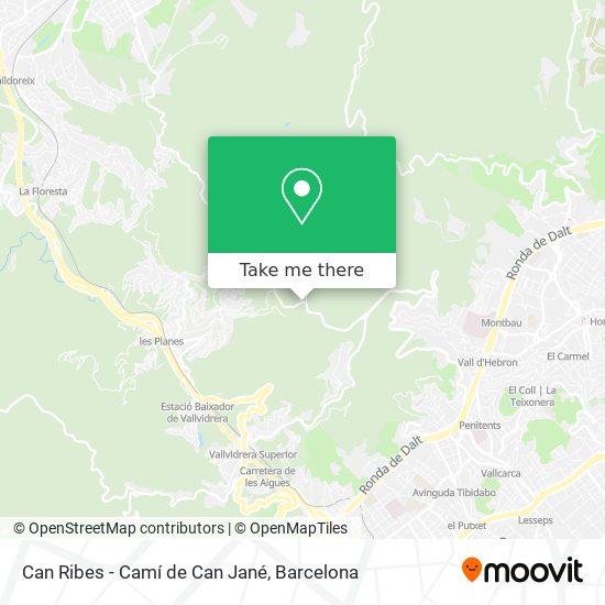 Can Ribes - Camí de Can Jané map