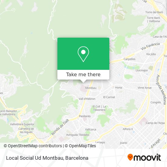 Local Social Ud Montbau map