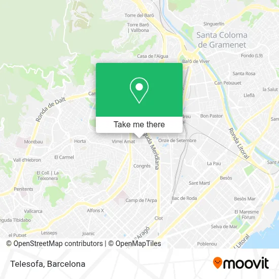 Telesofa map