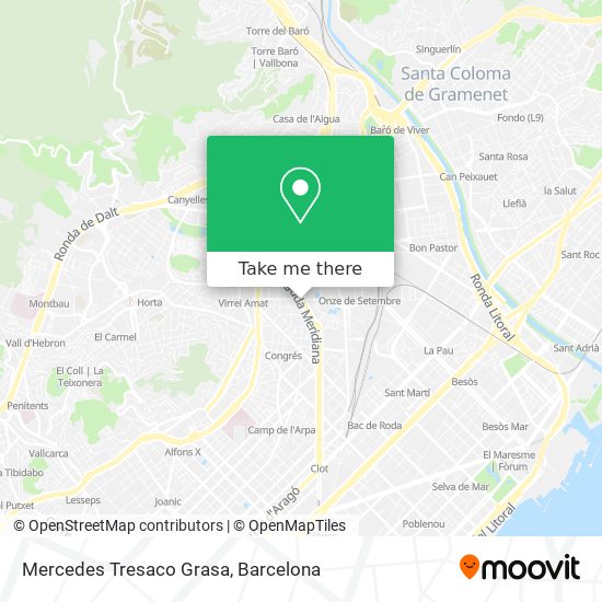 Mercedes Tresaco Grasa map