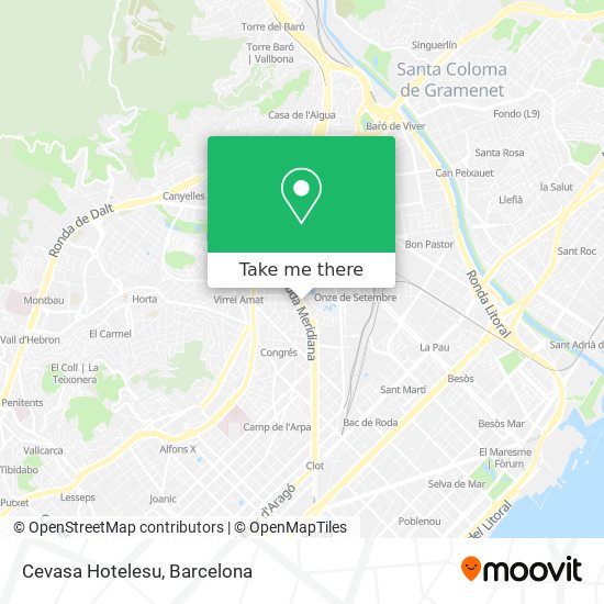 mapa Cevasa Hotelesu