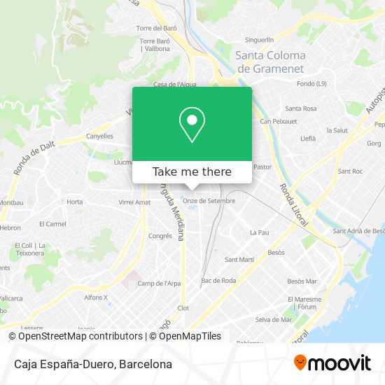 Caja España-Duero map