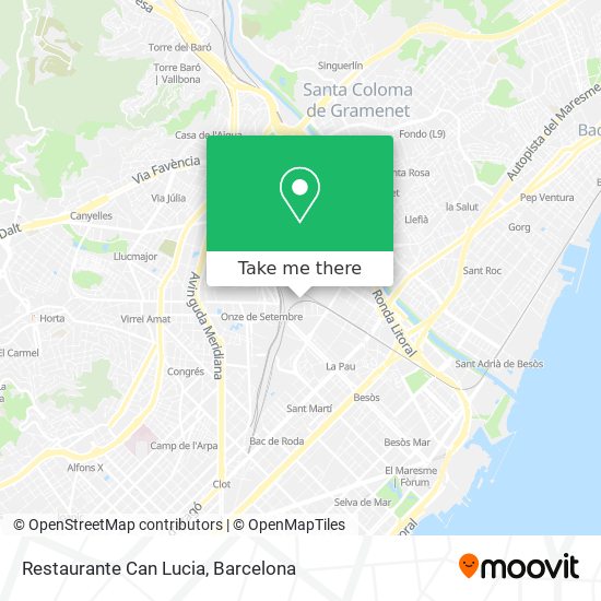 Restaurante Can Lucia map