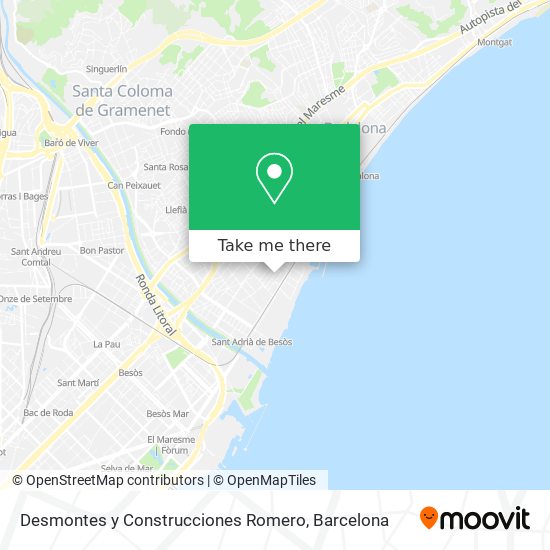 Desmontes y Construcciones Romero map