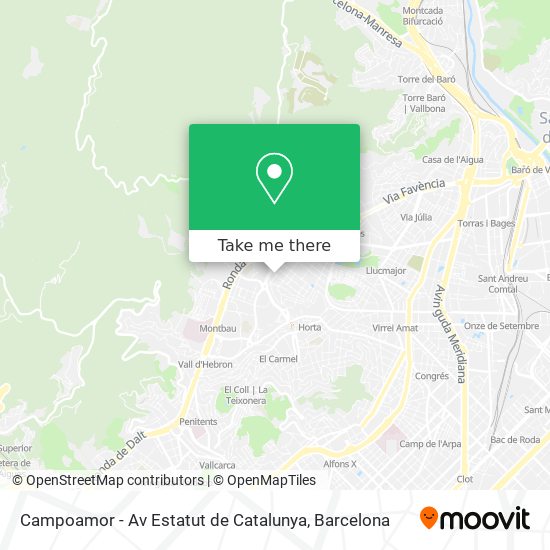 Campoamor - Av Estatut de Catalunya map