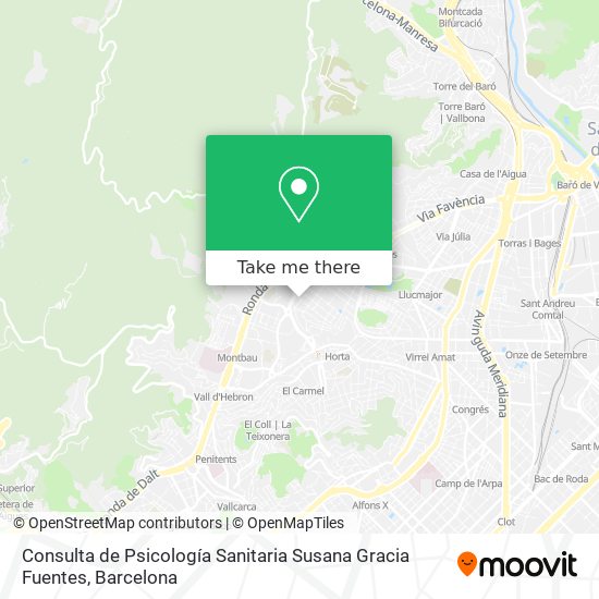 Consulta de Psicología Sanitaria Susana Gracia Fuentes map