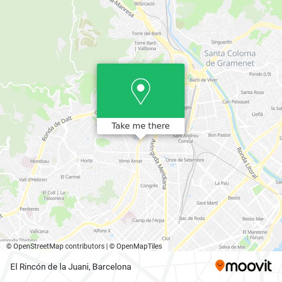 El Rincón de la Juani map
