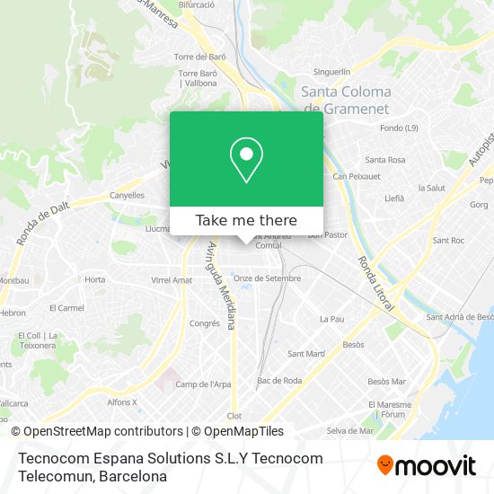 Tecnocom Espana Solutions S.L.Y Tecnocom Telecomun map