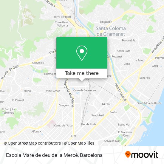Escola Mare de deu de la Mercè map