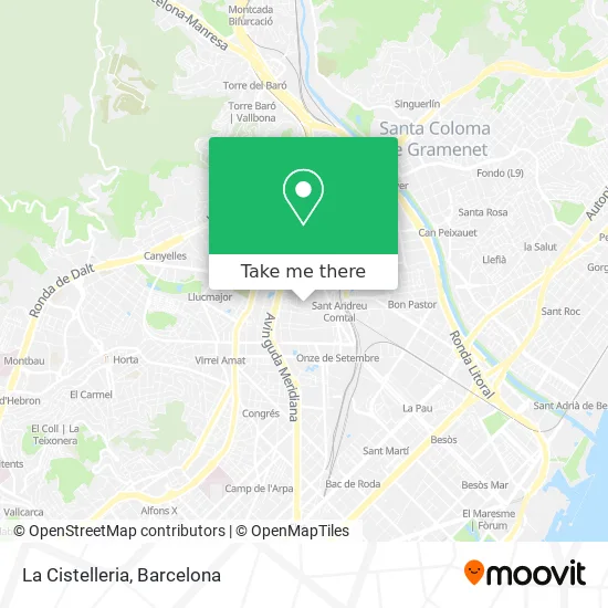 La Cistelleria map