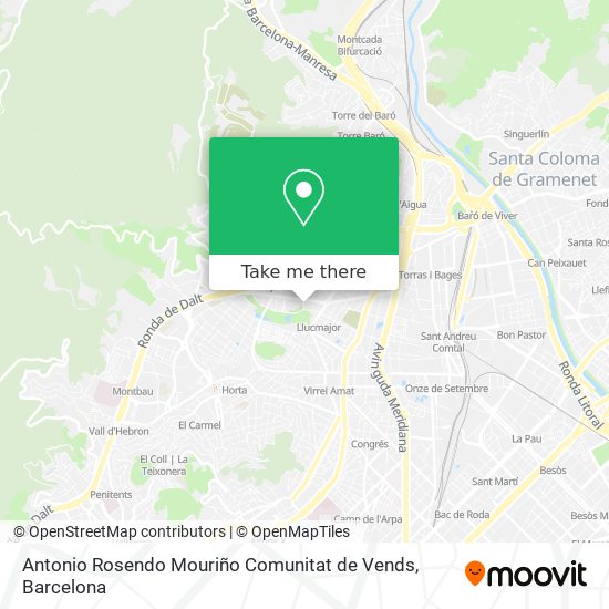 Antonio Rosendo Mouriño Comunitat de Vends map