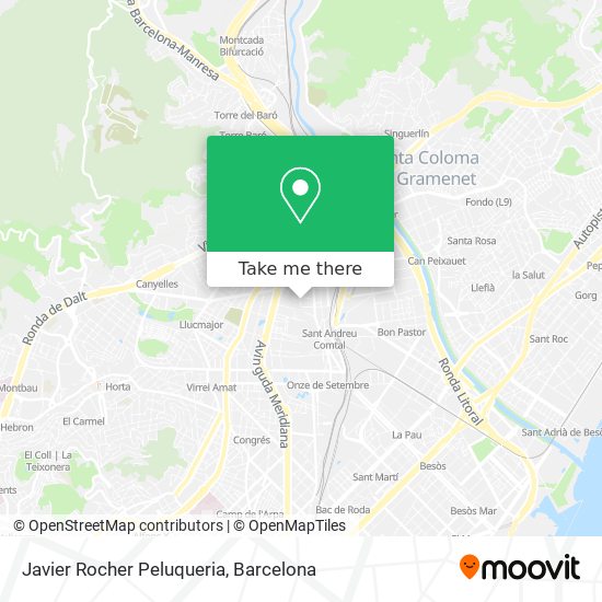 Javier Rocher Peluqueria map