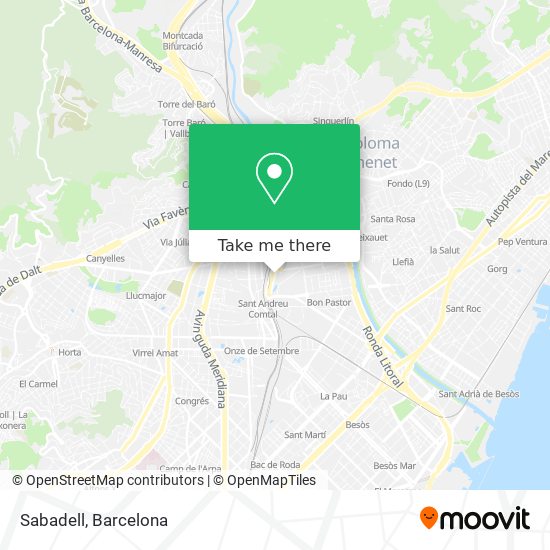 Sabadell map