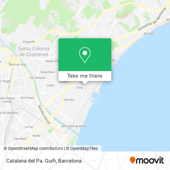 Catalana del Pa. Guifr map