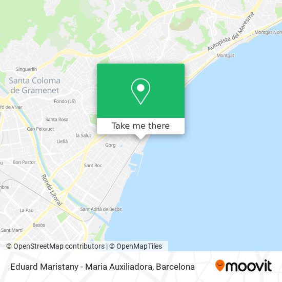 Eduard Maristany - Maria Auxiliadora map