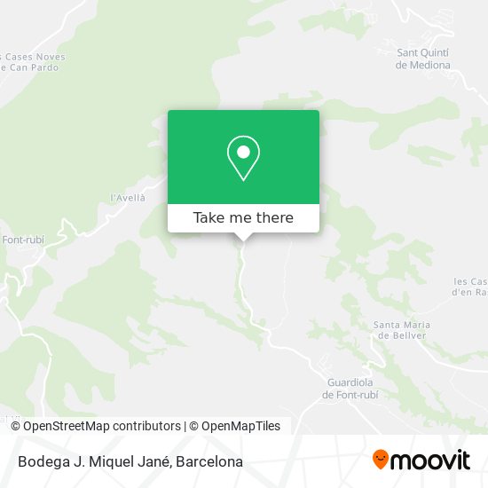 Bodega J. Miquel Jané map