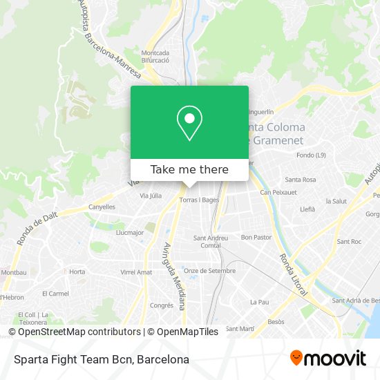 Sparta Fight Team Bcn map