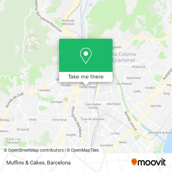 Muffins & Cakes map