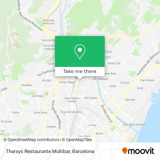 Tharsys Restaurante Multibar map