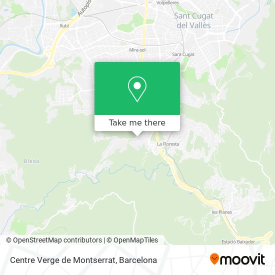 Centre Verge de Montserrat map