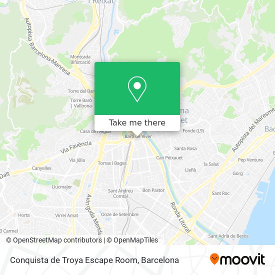 Conquista de Troya Escape Room map