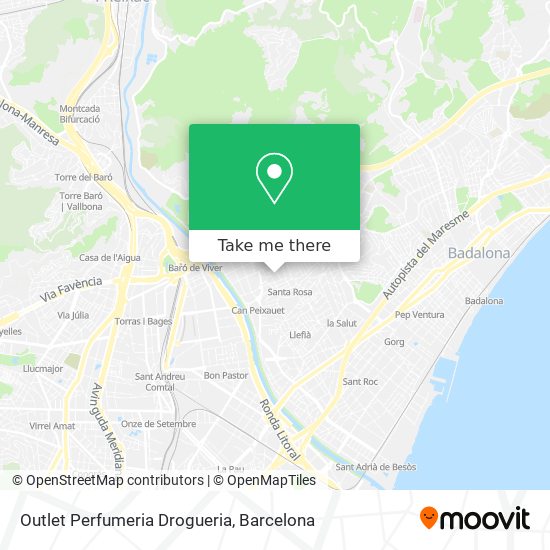 Outlet Perfumeria Drogueria map