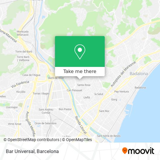 mapa Bar Universal