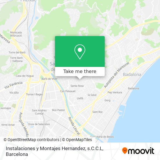 Instalaciones y Montajes Hernandez, s.C.C.L map