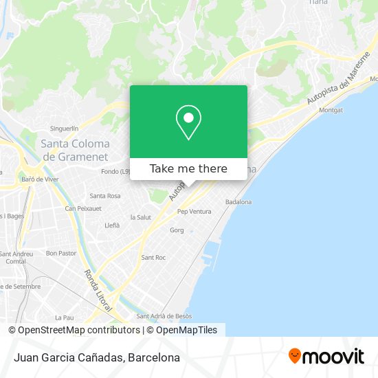 Juan Garcia Cañadas map