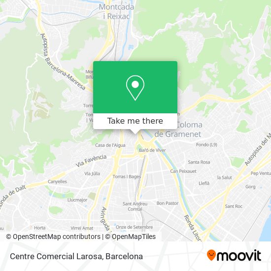 Centre Comercial Larosa map