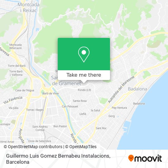 Guillermo Luis Gomez Bernabeu Instalacions map