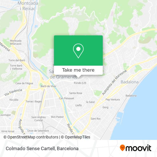 Colmado Sense Cartell map