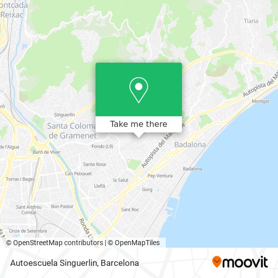 Autoescuela Singuerlin map