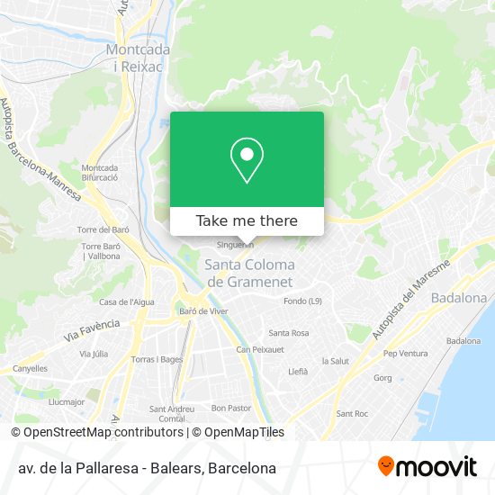 av. de la Pallaresa - Balears map