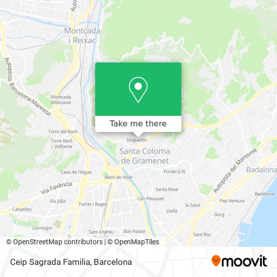 Ceip Sagrada Familia map