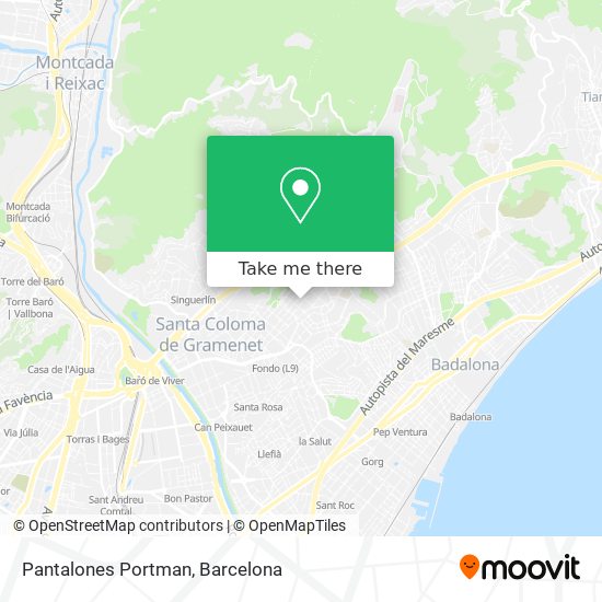 Pantalones Portman map