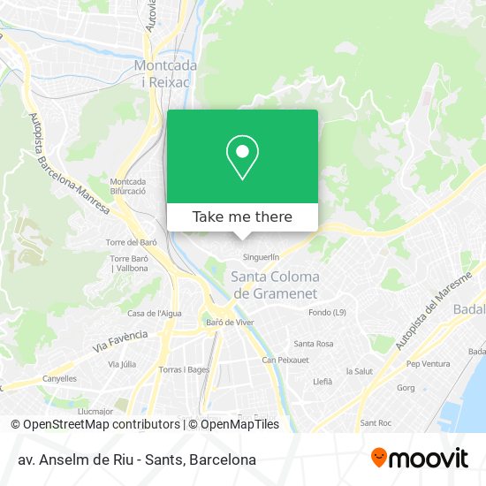 av. Anselm de Riu - Sants map
