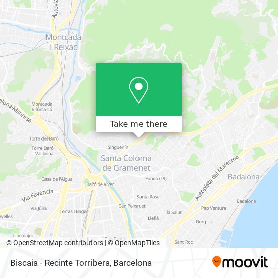 Biscaia - Recinte Torribera map