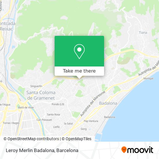 Leroy Merlin Badalona map