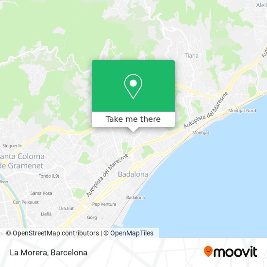 La Morera map